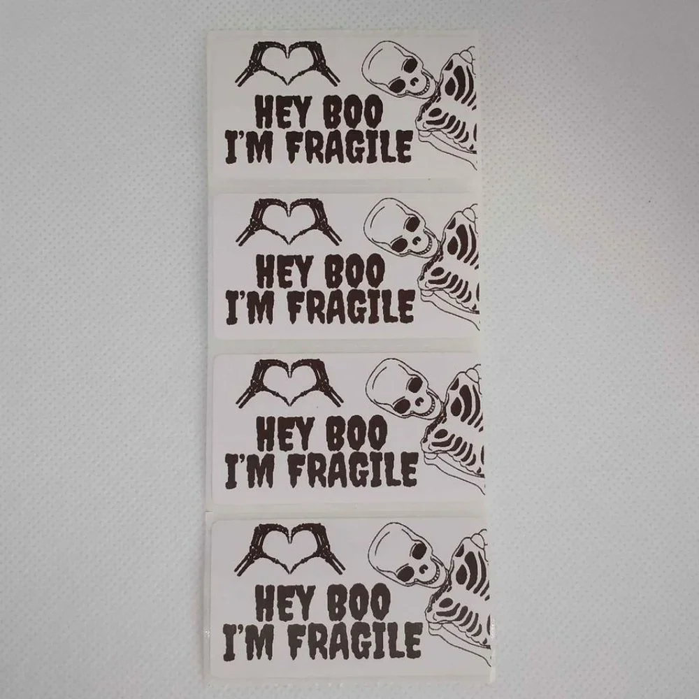 💙100 Halloween Fragile- Shipping Labels Thermal Packaging Stickers 2.25